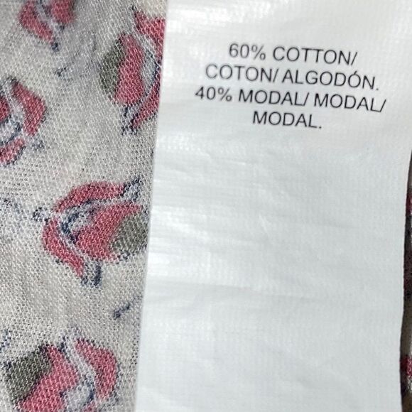 Lucky Brand, Short Sleeve 1/4 Button Down Boho Patterned Top Small Women - Picture 8 of 11